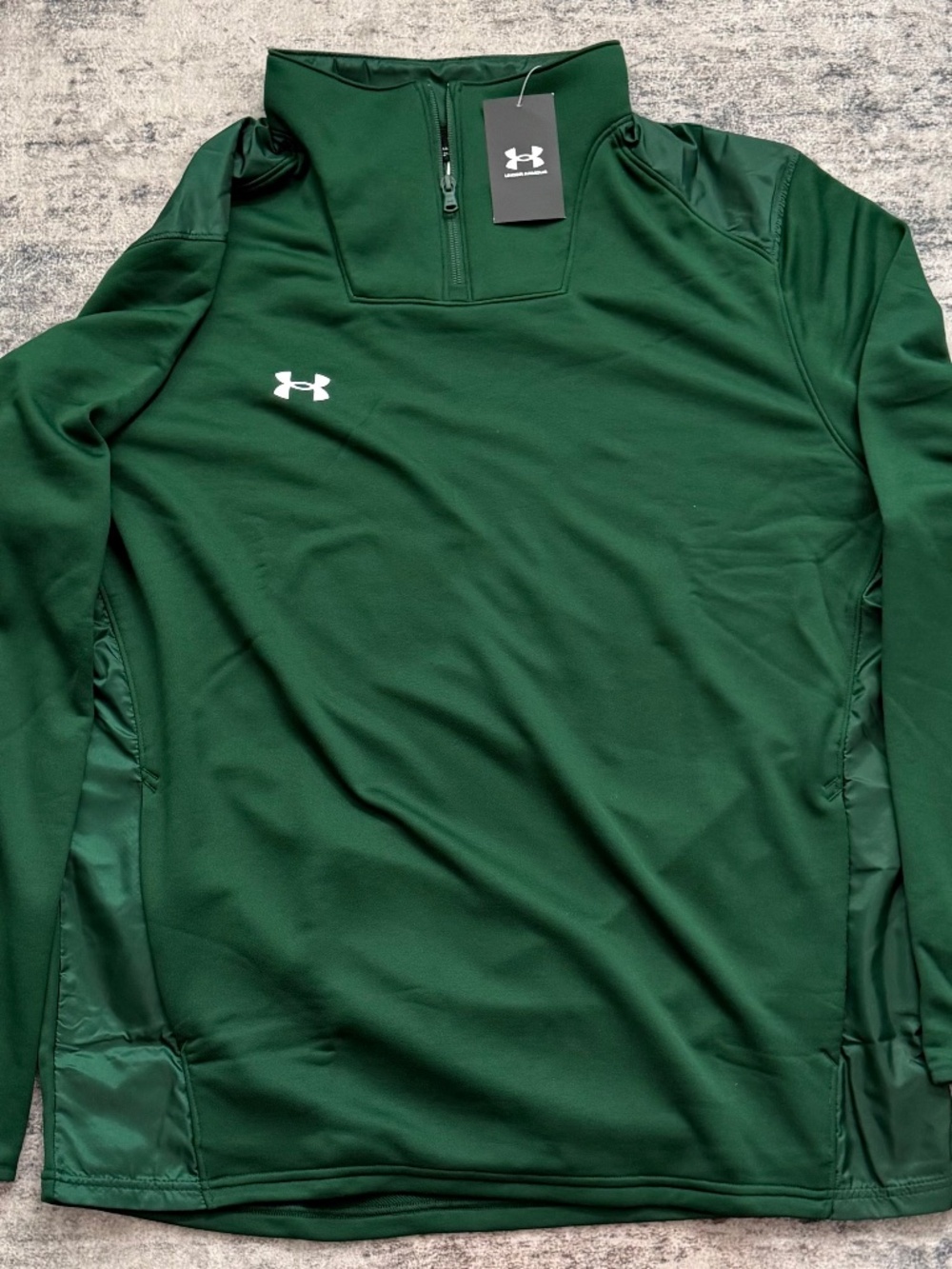 NWT Under Armour Men’s Green 1/4 Zip Performance Pullover Jacket